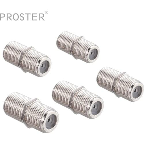 PROSTER for 5 pcs for F plug RG6 couplings Sat TV adapter Connector Cable Quick connector for Fsocket