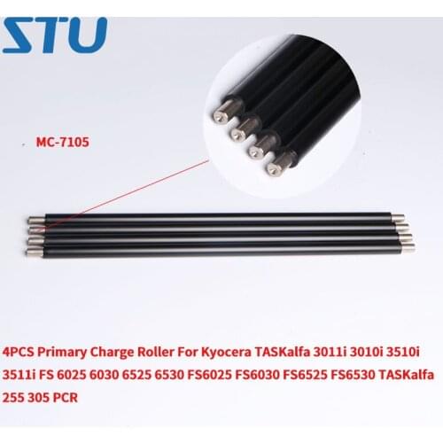 4PCS Primary Charge Roller For Kyocera TASKalfa 3011i 3010i 3510i 3511i FS 6025 6030 6525 6530 FS6025 FS6030 FS6525 FS6530 PCR