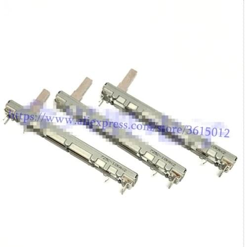 10PCS/LOT potentiometer Dual 20K 75mm for Japan ALPS Slide FADER 20KAx2 VOLUME for mixer Brand new