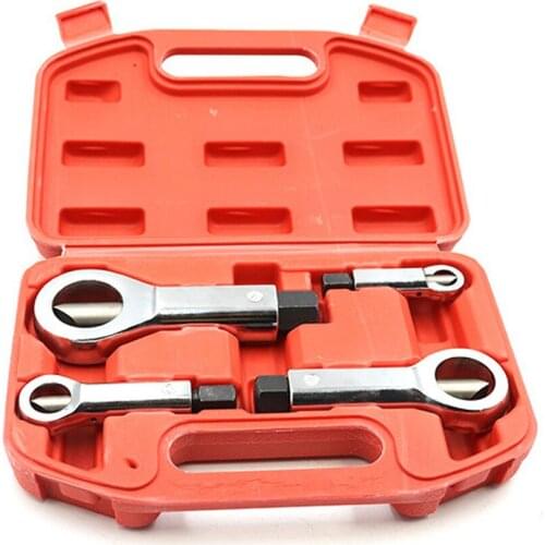Broken Damaged Screw Nut Splitter Spanner Kit Metal Rusty Bolt Nut Cracker Extractor Removal Cutter Tools