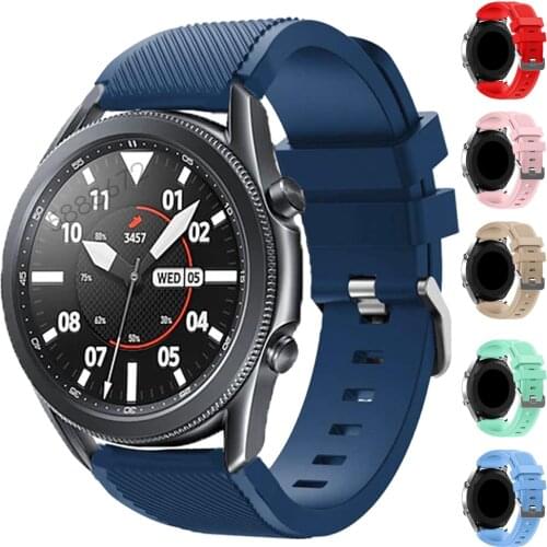 Gear S3 Frontier/Classic band for Samsung galaxy watch 3 45mm silicone bracelet for galaxy watch 46mm strap Accessories EasyFit