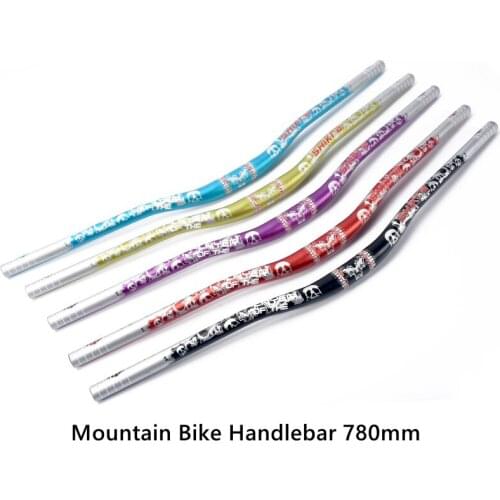 Mountain Bike Handlebar Super Long Mountain Bike Handlebar Aluminum Alloy 31.8 mm 780 mm Riser Bicycle Handlebar For XC DH AM