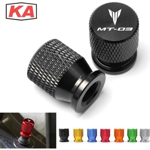 With Logo MT03 CNC Aluminum Wheel Tire Tyre Valve Air Port Cover Cap Motorcycle Accessories For YAMAHA MT03 MT-03 MT 03 2018