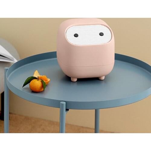 Cute Mini Pressing Type Trash Can Desktops Mini Dustbin Household Cleaning Tools For Home Office DO