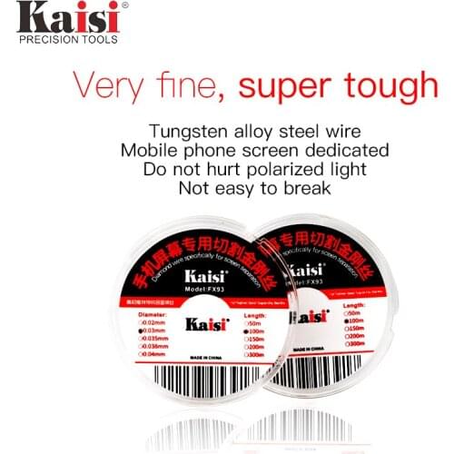 0.03mm Superfine flexible tungsten alloy Diamond Wire Separation Cutting Line Repair Tools For iPhone Samsung Phone LCD Screen