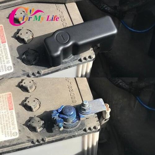 Car Battery Anode Negative Electrode Pole Terminal Protection Cover for Toyota Fortuner SW4 Innova Crysta Hilux 2015-2018 Parts