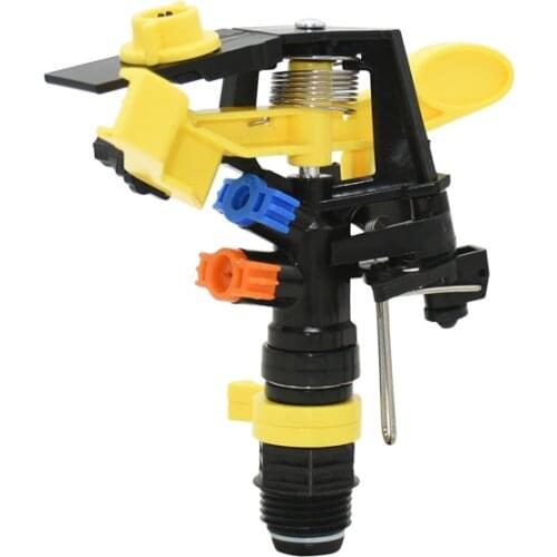 1/2" 3/4" male Rocker sprinkler adjustable farm sprinklers rotating nozzles Garden Double water nozzles Irrigation lawn 15PCS
