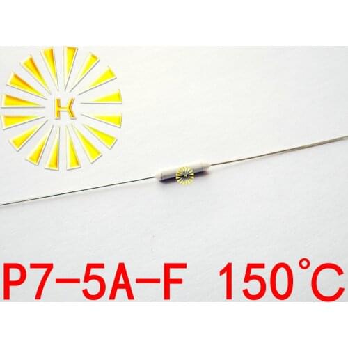 100% Original P7-5A-F 150 degree Thermal-Links 5A 250V Resistance Temperature Fuse x 100PCS FREE SHIPPING