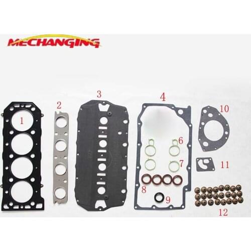 18K4F 18K4G K1.8 FOR ROVER 75 200 (RJ) 1.8 Turbo OR MG MGF TF Engine Rebuilding Kits Full Set Engine Gasket LVQ000120 50186200