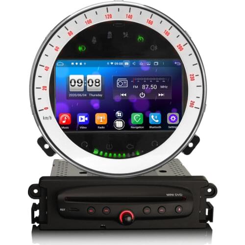 7" Android 10.0 OS Car DVD Multimedia GPS Radio System Player for BMW Mini Cooper 2006-2013 with Built-in DSP Amplifier System