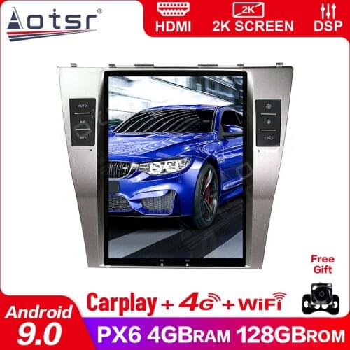 Tesla Style Android 9.0 Touch screen Car free Multimedia Player For Toyota Camry 2006-2011 Audio Radio stereo 2 din head unit