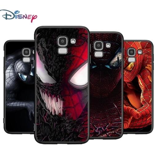 Black Soft Cool Spider-Man For Samsung Galaxy J8 J7 Duo J6 J5 Prime J4 Plus J3 J2 Core 2018 2017 2016 Phone Case