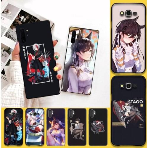 CUTEWANAN Atago Azur Lane anime Phone Case cover Shell For Samsung Note 7 8 9 10 Lite Plus Galaxy J7 J8 J6 Plus 2018 Prime