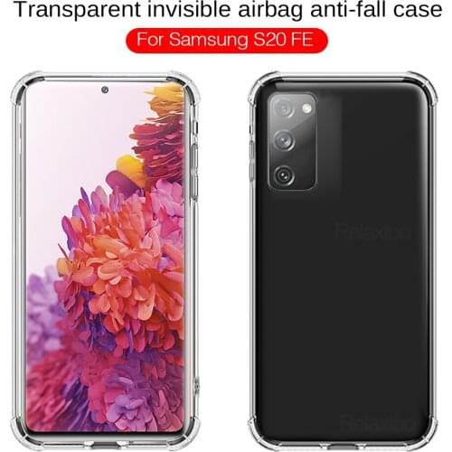 Phone case For Samsung Galaxy S20 FE 4G 5G Transparent airbag full package soft shell Protective Cover For samsung s20 fe 4g 5g