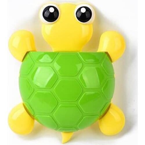 Cute Turtle Shaped Toothbrush Holders Suction Cup Toothpaste Shelf Bathroom Storage Rack, Kitchen Chopsticks Spoon Holder Shelve