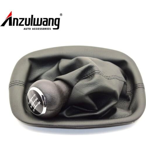 For Volkswagen Passat B5 1996-2005 Car Gear Shift Knob 5 Speed Stick Gaiter Boot with Gear Shift Collars