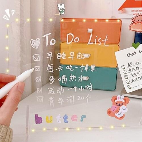 New Transparent Acrylic Erasable Message Board 2 in 1 Multifunctional Phone Holder Writing Board Office School Stationery