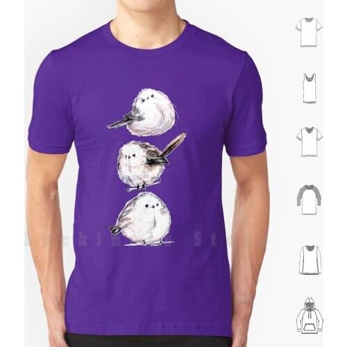 Pink Borbs T Shirt 6xl Cotton Cool Tee Birb Borb Birds Cute Funny Pink Adorable Pencil Kawaii Aesthetic Bird Tit Long Tailed