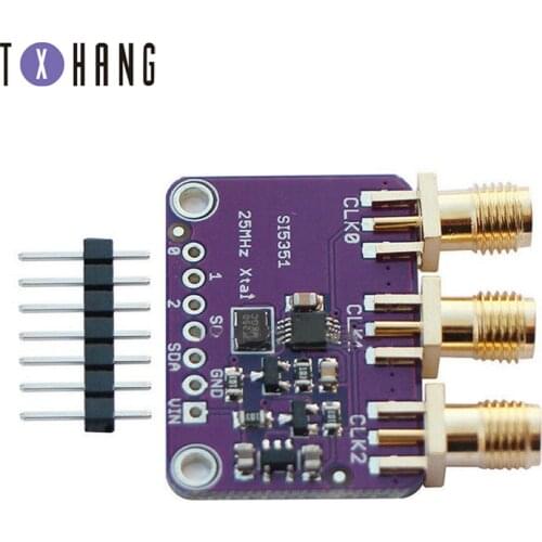 CJMCU-5351 Si5351A Si5351 I2C Clock Generator Breakout Board Module Signal Generator Clock 8KHz-160MHz diy electronics