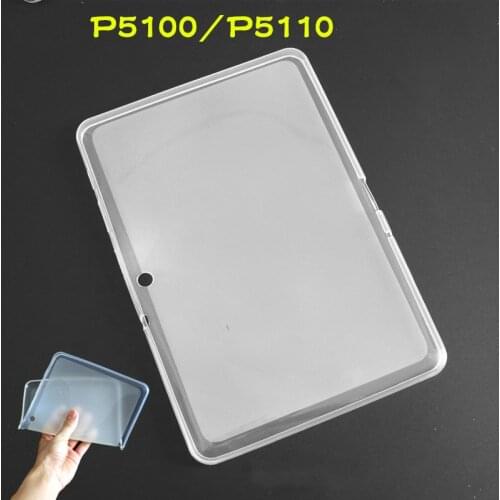 GT P5100 P5110 P5113 Case For Samsung Galaxy Tab 2 10.1inch 2012 P5100 Cover 360 Full Protecive Soft TPU Cover Clear Back Cases