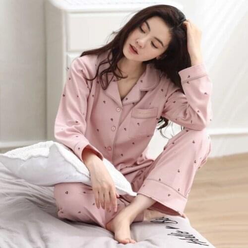 Cotton Postpartum Women Lactation Pajamas Home Leisure Maternity Nightwear Breastfeeding Nursing Pajamas for Pregnant Women