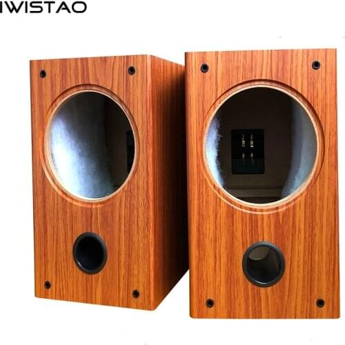 IWISTAO 8 Inch Full Range Speaker Empty Cabinet Enclosure 1 Pair 15mm High Density Board Inverted HIFI Audio DIY