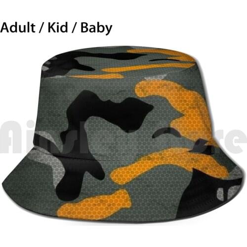 Camouflage Sun Hat Foldable UV Protection Camouflage Military Creative