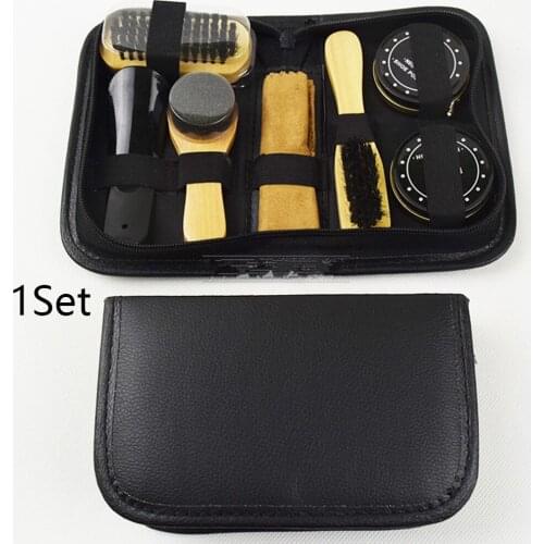 Brushes With Case Portable Travel Boots Sponge Shoe Polish Kit Sneakers Household Care Birthday Cleaning Tool Father’s Day