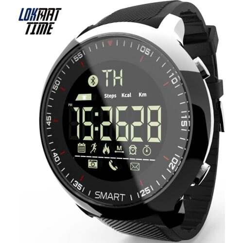 Lokmat Time Fitness Smart Watch Sport Outdoor Activity Smart Digital Clock Watches Pedometer Calling Reminder for iOS Android