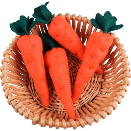 Easter Non-woven Carrot Garden Decorations Artificial Fruits Toys Ornament Props