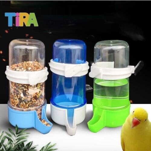 Bird Water Drinker Feeder Waterer with Clip Pet Bird Supplies Dispenser Bottle Drinking Cup Bowls For Pet Parrot Cage