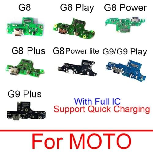 Charger Jack Port Board For Motorola Moto G8 G9 Play Plus G8+ G9+ G8 Power G8 Power Lite USB Charging Dock Connector Board Parts