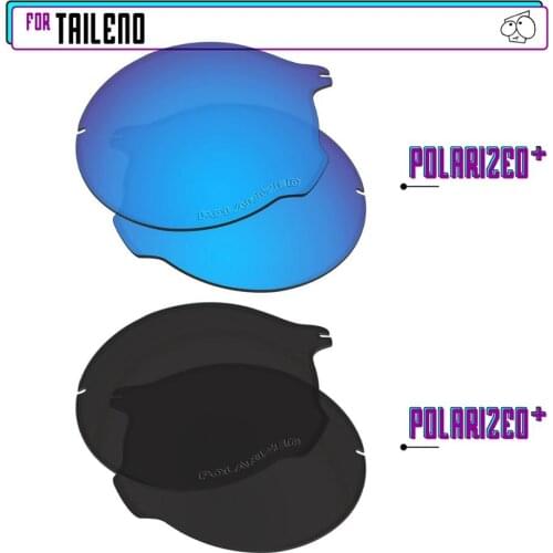 EZReplace Polarized Replacement Lenses for - Oakley Tailend Sunglasses - BlackPPlus-BluePPlus