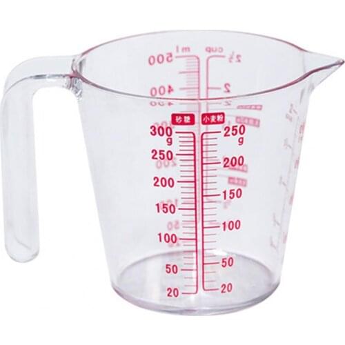 Clear Measuring Tea Cup Eco-friendly Clear Scale Plastic Device Large And Small Milk Measuring Cup For Kitchen Storage Bottles