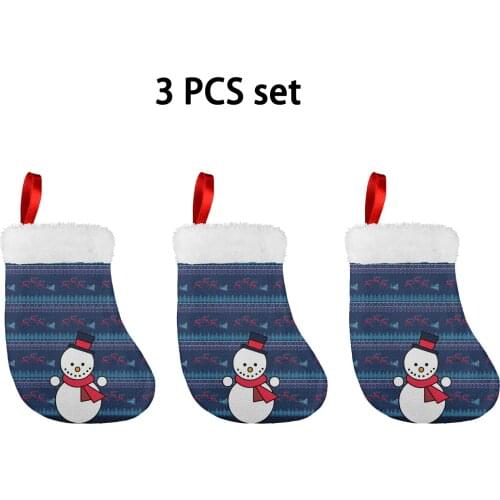 Christmas Decoration Gift Christmas Socks Kids Small Size Party/Holiday Christmas Stocking Present Candy Xmas Ftylish Sock Set