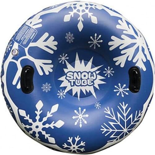 100/120cm Winter Inflatable Sled Snowflake Thicken Cold-resistant Heavy Duty Snow Tube With Handle Durable Children Adult Sled