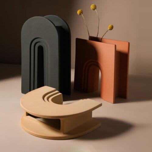 Ceramic small Vase set Home Decoration tabletop living room TV cabinet decorations Ceramic Flower Vases for wedding decoration