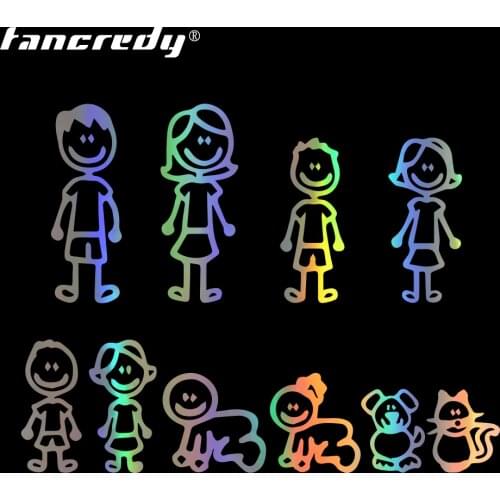 Car Sticker A Large Family Car Bumper Stickers and Decals Car Styling Decoration Door Body Window Vinyl Motorcycle Stickers