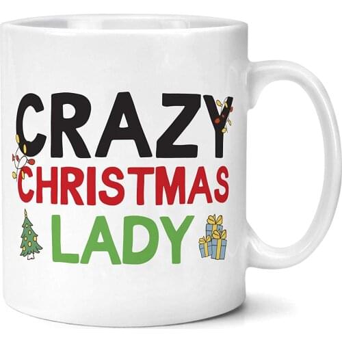 Crazy Christmas Lady Mug Gift