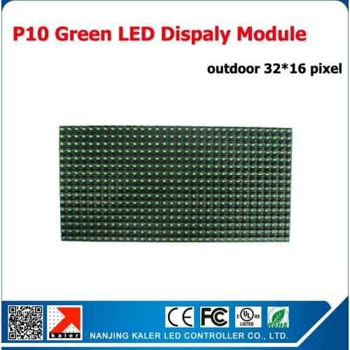 TEEHO P10 led module outdoor green waterproof 320 x 160mm 1/4 scan p10 outdoor led sign modules high brightness led display