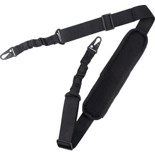 Tactical Adjustable Quick Release 2 Point Sling Strap with Soft Shoulder Pad Rifle Sling Bungee Outdoor Hunting Gun Accessories