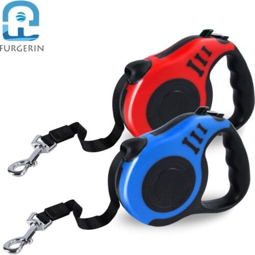 FURGERIN 3M/5M Retractable Dog Leash extending dog harness Collar Accessories Automatic Flexible Nylon Traction Rope Belt Lead