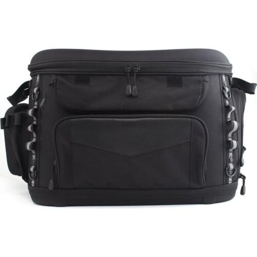 Universal Motorcycle Rear Seat Tail Bag Black Pet Carrier Case Luggage For Harley Touring Road King BMW Honda Yamaha Suzuki