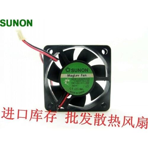 For Sunon KDE1205PHV2 5015 5CM 50mm maglev fan ultra-quiet 12V 1.0W two lines