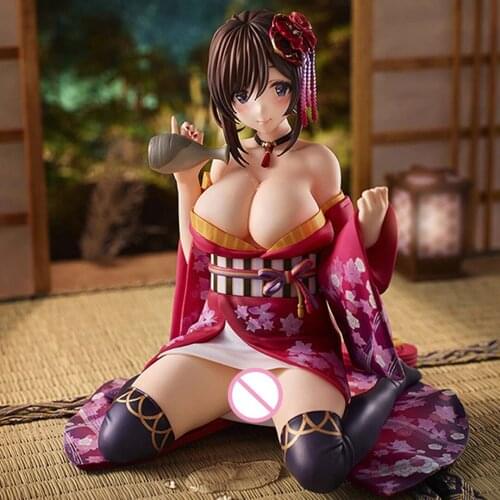 Japanese Anime Native Sexy Girl Figure Pink Cat Mataro kimono 1/6 Scale Anime PVC Action Figure Toy Adult Colletible Model Doll