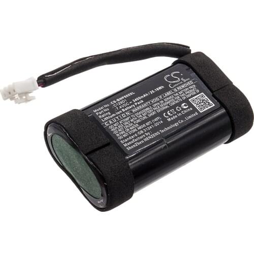 Cameron Sino Speaker Replacement Li-ion Battery 3400mAh For 2INR19/66 JBL 11400, 1140026, BeoP Free Tools