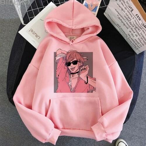 Yarichin Bitch Club Hoodie Sudaderas Harajuku Aesthetic Pink Tops Hoodies Women 2021 New Winter Korean Fashion Koop Sweatshirt