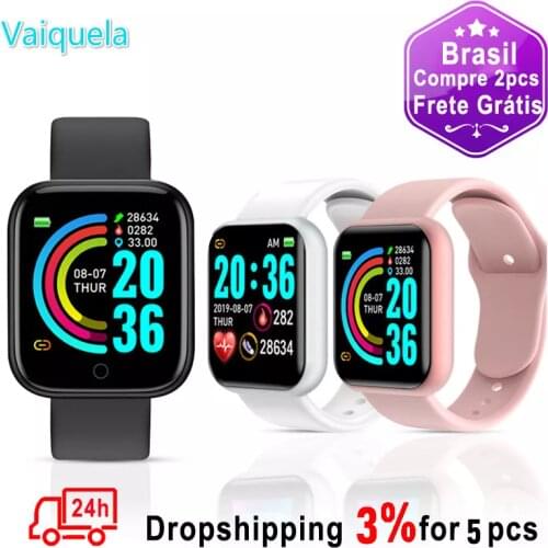 D20 Smart Watch Women Y68 pro Fitness Tracker Waterproof Heart Rate Monitor Men Sport Smartwatch Bracelet IOS Android PK Apple