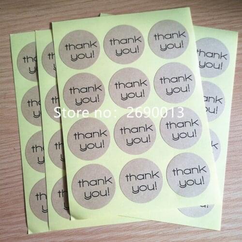 150pcs/lot size:3.5cm New Thank you seal stickers Gift seal stationery sticker for homemade bakery Packaging label