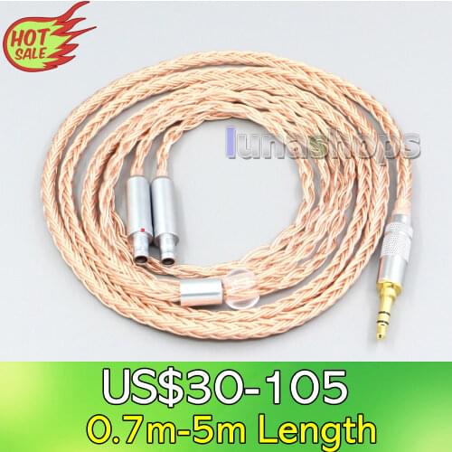 LN006756 16 Core 99% 7N OCC Earphone Cable For Sennheiser HD800 HD800s HD820s HD820 Enigma Acoustics Dharma D1000 Headphone